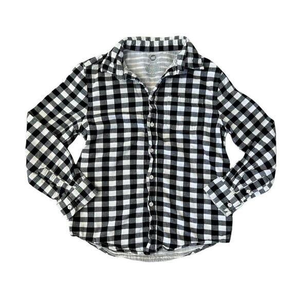 ROLLING STONES 70s Rock Retro Vintage Upcycled Plaid Flannel Kids Shirt L 10/12 - Picture 4 of 10